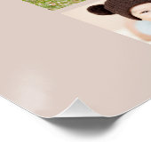 Poster Photo mensuelle Bébé premier anniversaire (Coin)