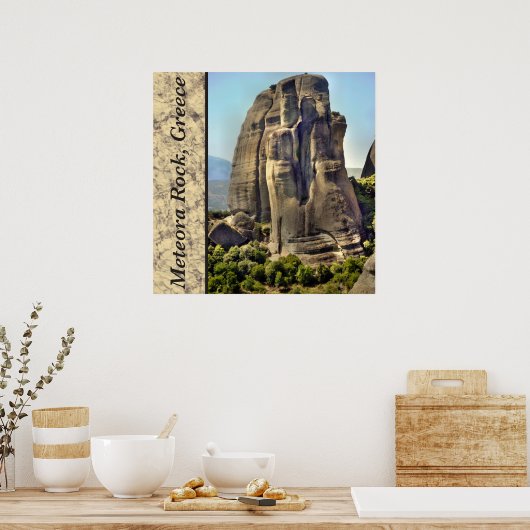 Poster photo Meteora Rock, Grèce (Cuisine)
