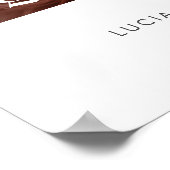 Poster Photo minimaliste moderne de Quinceañera (Coin)