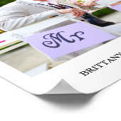 Poster Photo minimaliste moderne Mariage (Coin)