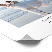 Poster Photo minimaliste moderne Mariage Arch Couple (Coin)