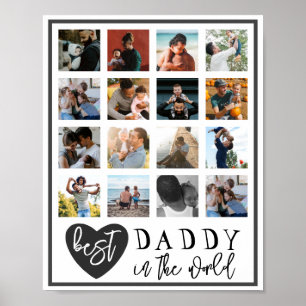 Poster Photo moderne Best Daddy 16