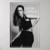 Poster Photo moderne et design noir et blanc (Devant)