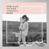 Poster Photo moderne Pastel Pink Famille Beau Cadeau (Devant)