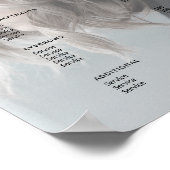 Poster Photo moderne Salon simple Service Menu Prix (Coin)