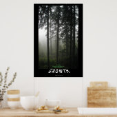 Poster photo Motivationnel "Croissance" de Forêt M (Cuisine)