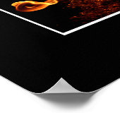 Poster photo Motivationnel de la passion du feu fl (Coin)