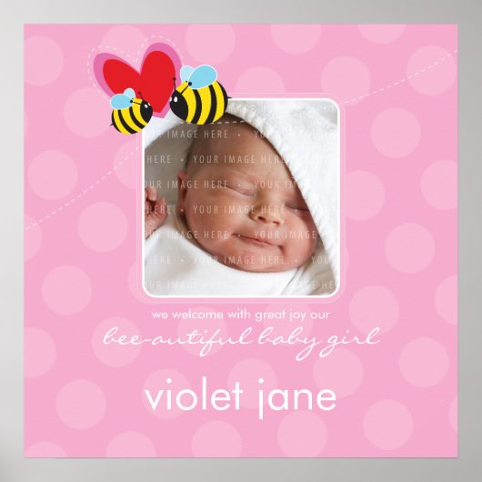 Poster PHOTO MUR ART :: bee autiful 4 (Devant)