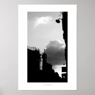 Poster photo noir blanc Rue Gassendi Paris1