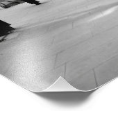 Poster photo noir et blanc de la gare (Coin)