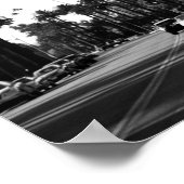 Poster photo noir et blanc de Los Angeles Imprimer (Coin)