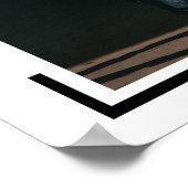 Poster Photo Noire Graduation Moderne (Coin)