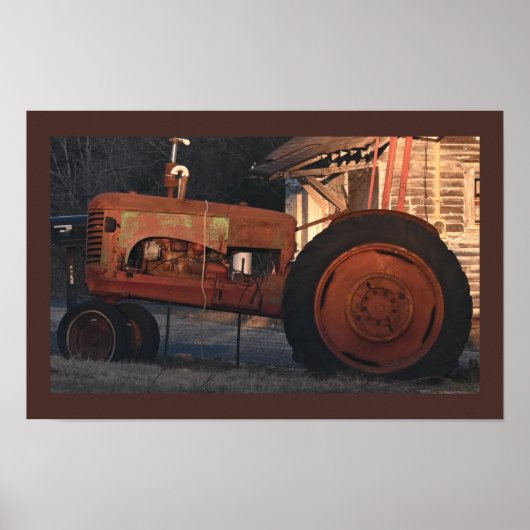 Poster photo Old Tractor (Devant)