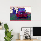 Poster photo Old Truck (Bureau à domicile)