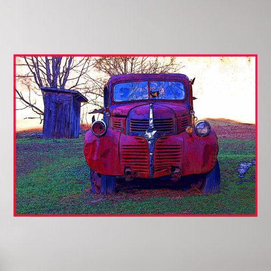 Poster photo Old Truck (Devant)
