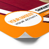 Poster photo Orange Curved Frame School (Coin)