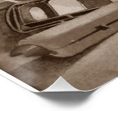 Poster photo originale de vie morte du sac maquillage vin (Coin)