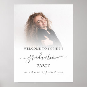 Poster Photo Overlay Bienvenue à Graduation Party