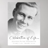Poster Photo Overlay Célébration du nom de vie Funéraille (Devant)