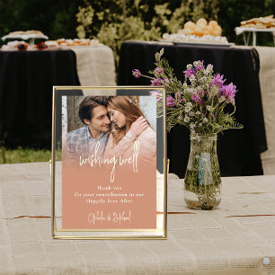 Poster Photo Overlay Wishing bien Mariage Terracotta