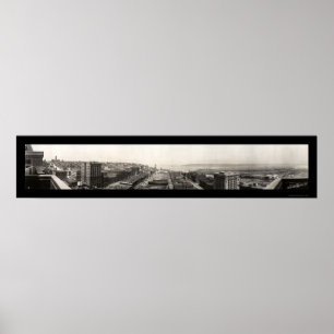 Poster Photo panoramique 1913 de Tacoma WA