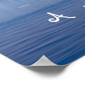 Poster Photo paysage de l'iceberg Antarctique avec texte (Coin)