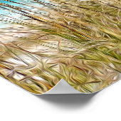 Poster photo peint sur l'herbe de plage (Coin)