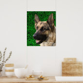 Poster photo personnalisé de chien - Mémorial pers (Cuisine)