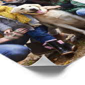 Poster Photo personnalisée 2024 et nom de famille Calendr (Coin)