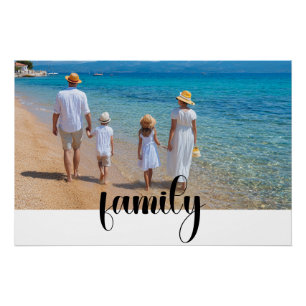 Poster Photo personnalisée de famille