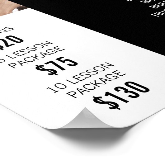 Poster Photo personnalisée, École de conduite, Instructeu (Coin)