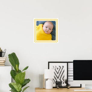Poster Photo personnalisée et bordure de couleur
