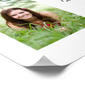 Poster Photo personnalisée Graduation Girly (Coin)