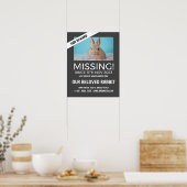 Poster Photo personnalisée, Manquant, Perdu Animal de com (Cuisine)