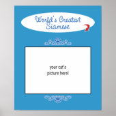 Poster Photo personnalisée ! Monde le plus grand Siamese (Devant)