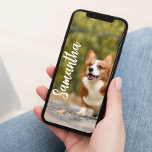Poster Photo personnalisée Monogramme Téléphone Papier pe<br><div class="desc">Cette conception peut être personnalisée en choisissant l'option Modifier la conception. Vous pouvez également transférer sur d'autres objets. Pour mieux adapter votre style de téléphone, la taille de l'image et les graphiques peuvent être changés après l'achat et avant le téléchargement. Contactez-moi à l'adresse colorflowcreations@gmail.com ou utilisez l'option conversation en haut...</div>