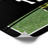 Poster Photo personnalisée, nom de l'équipe et nom du jou (Coin)