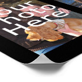 Poster Photo personnalisée Poster, Trois Photos (Coin)