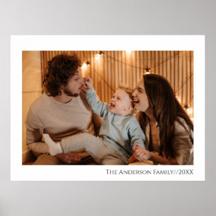 Poster Photo personnalisée simple et moderne