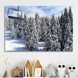 Poster Photo personnalisée Sunny Snowy Mountain<br><div class="desc">Profitez de ce beau paysage de neige ensoleillé en hiver ou téléchargez votre photo et créez votre poster photo personnalisée. Vous pouvez TRANSFÉRER ce DESIGN sur d'autres produits Zazzle et l'ajuster à la plupart des articles Zazzle. Vous pouvez également cliquer sur le bouton PERSONNALISER pour ajouter, supprimer ou modifier des...</div>