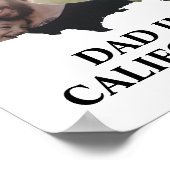 Poster Photo personnalisée USA Okayest papa Fête des père (Coin)