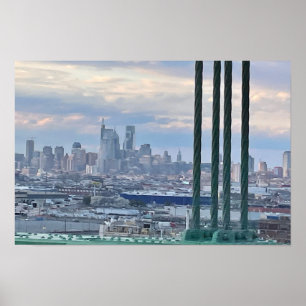 Poster photo Philadelphia Skyline