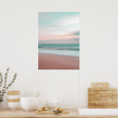Poster photo Pink Beach Sunset Ocean Beach (Cuisine)