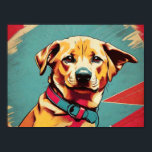 Poster Photo Pop Art Dog - Moderne Retro Color Block Post<br><div class="desc">"Pop Art Dog Photo - Modern Retro Color Block Poster" Faites un maximum de place avec notre affiche "Pop Art Dog Photo", une pièce audacieuse et vibrante qui allie harmonieusement les tendances modernes à un soupçon de charme rétro. Cette affiche présente un design de bloc de couleurs élégant qui met...</div>