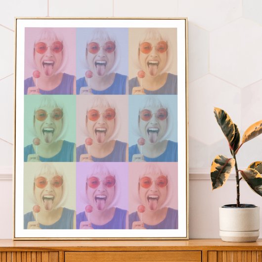 Poster Photo Pop art | Trendy Retro Color Block