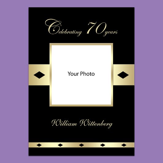 Poster photo pour 70e anniversaire