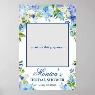 Poster Photo Prop Fête des mariées Blue Hydrangea