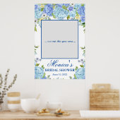 Poster Photo Prop Fête des mariées Blue Hydrangea (Cuisine)