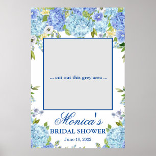 Poster Photo Prop Fête des mariées Blue Hydrangea