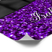 Poster Photo Purple Parties scintillant Sweet 16 16th Bir (Coin)